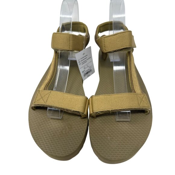 FLX Womens Tan Adjustable Strap Sandals With Textured Sole Size 10M - Picture 7 of 13